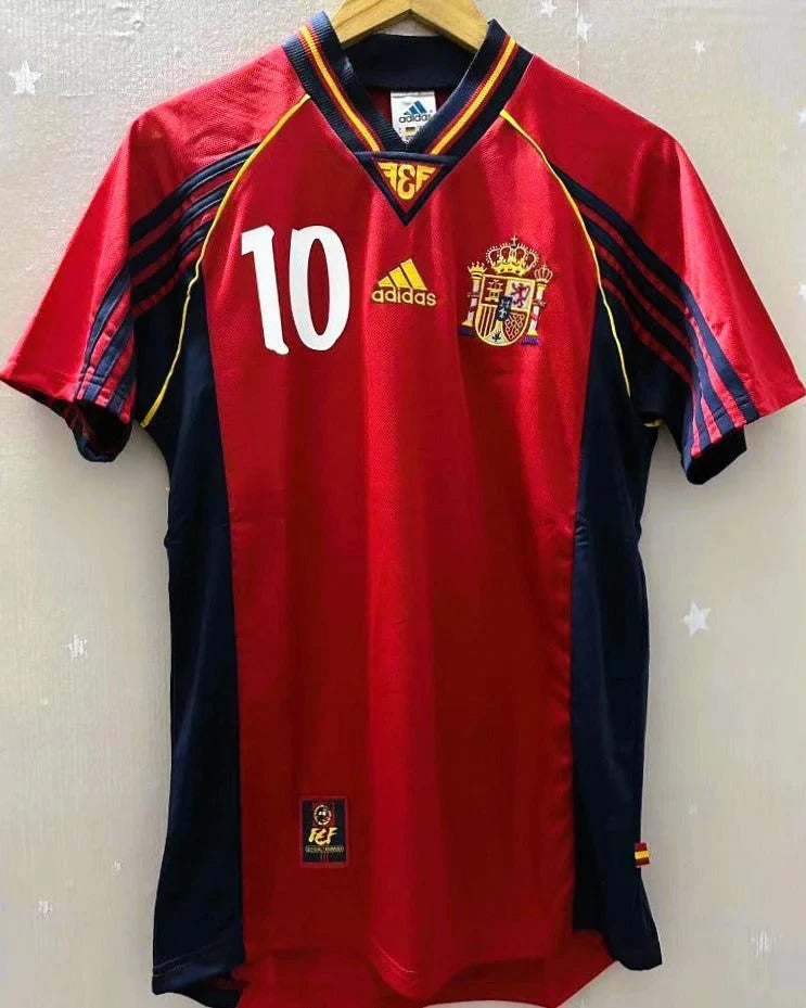 Camisa Retrô Espanha 1998/99 Home - RAUL #10