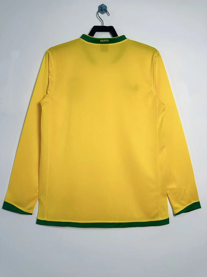 Camisa Retrô Brasil 2006 Home - Manga Longa
