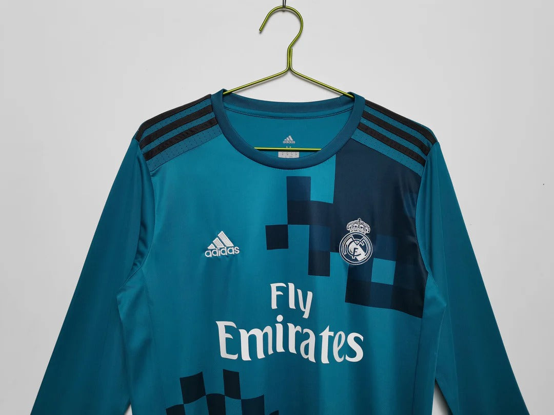 Camisa Retrô Real Madrid 2017/18 Third - Manga Longa