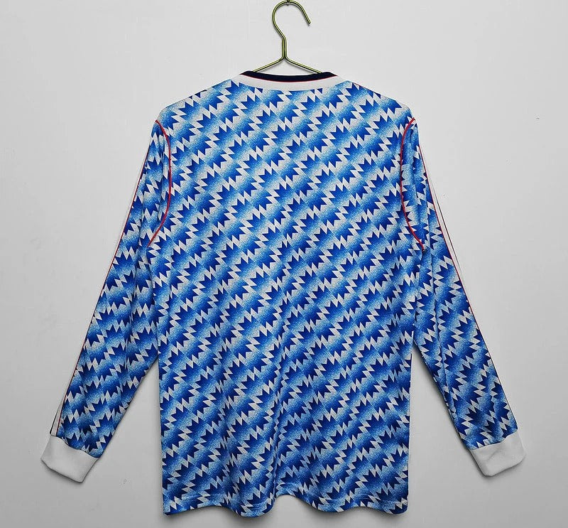 Camisa Retrô Manchester United 1990/91 Away - Manga Longa