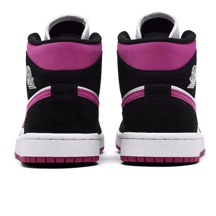 Jordan 1 Mid - Branco/Preto/Magenta