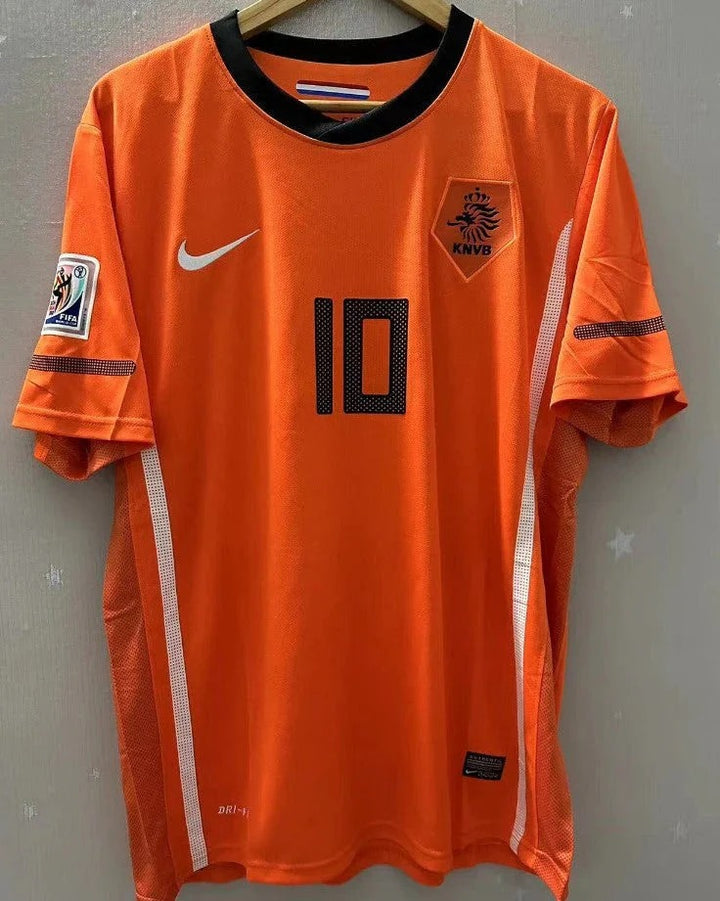 Camisa Retrô Holanda 2010/11 Home - SNEIJDER #10 (+Patches)