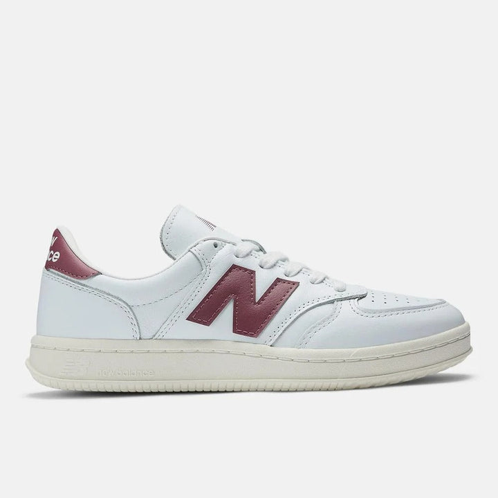 New Balance T500 - Branco/Bordô