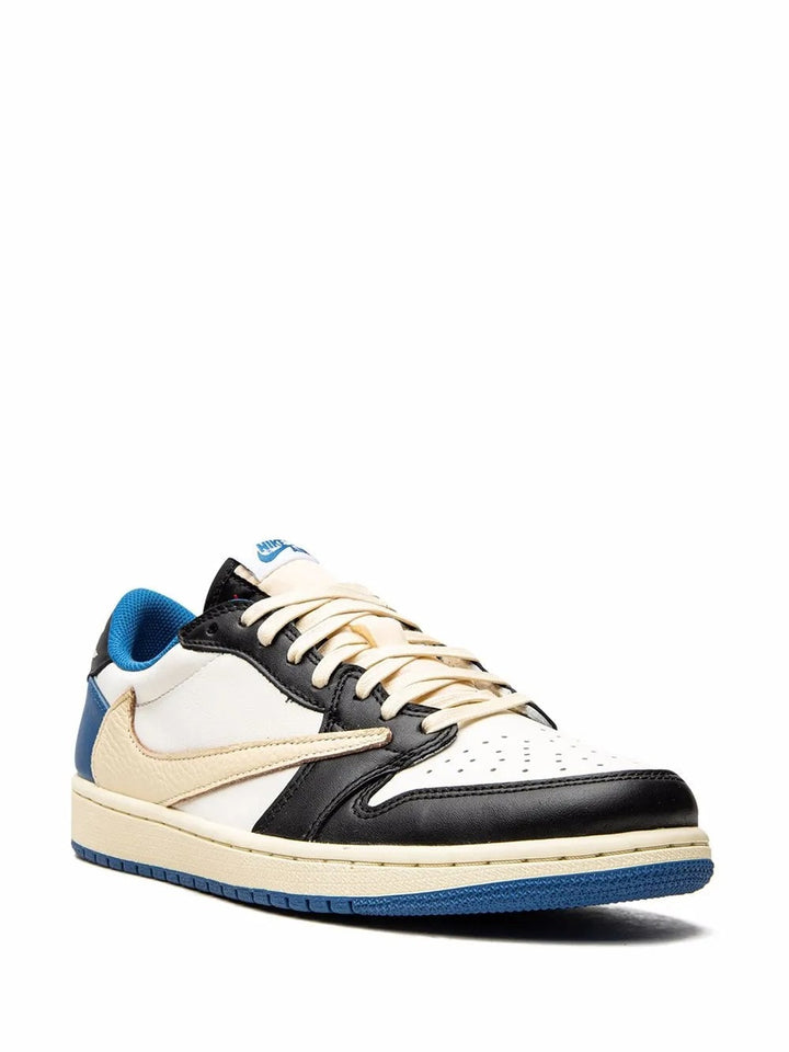 Air Jordan 1 Low Travis Scott x Fragment - Creme/Azul/Preto
