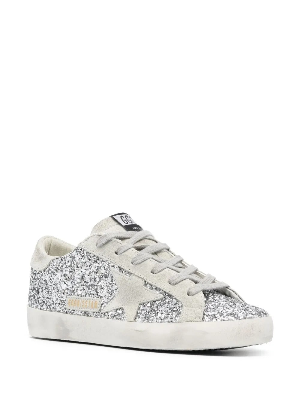 Golden Goose Super-Star – Prata com Glitter