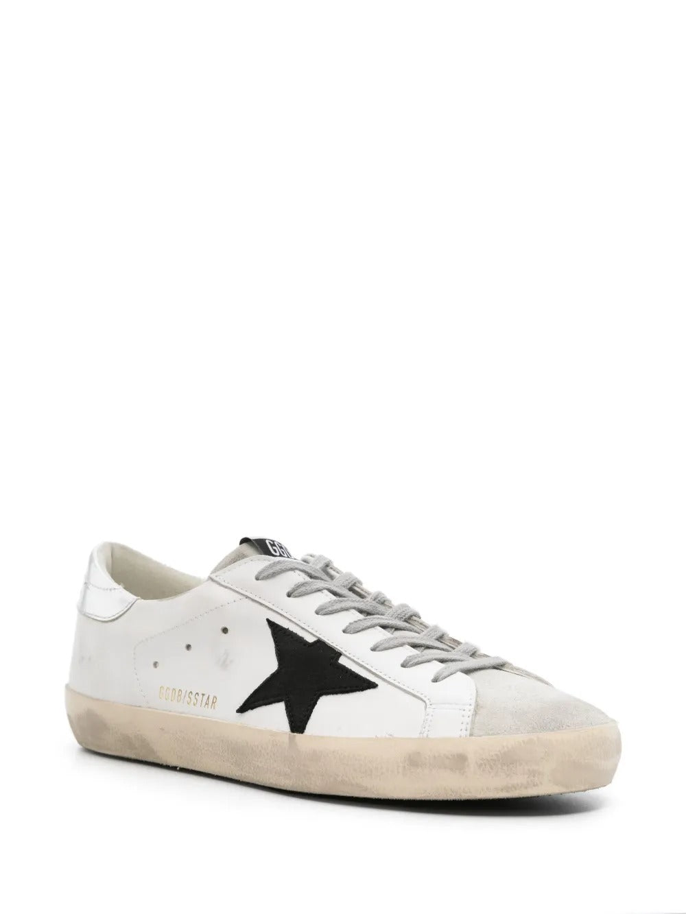 Golden Goose Superstar - Branco/Preto/Prata Metálico