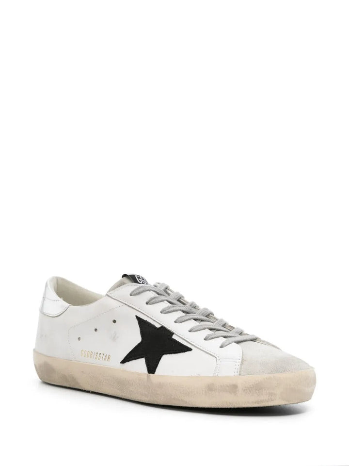 Golden Goose Superstar - Branco/Preto/Prata Metálico