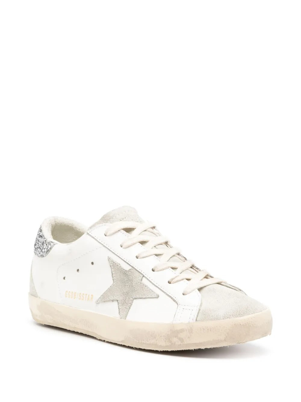 Golden Goose Superstar - Branco/Cinza Claro/Glitter