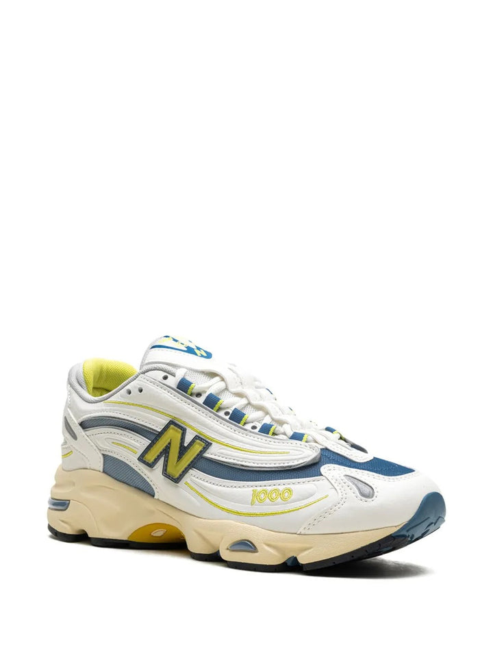 New Balance 1000 - Branco/Azul Marinho/Amarelo Claro