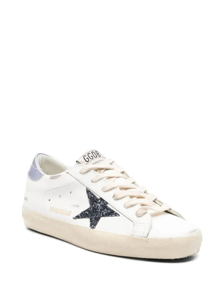 Golden Goose Superstar - Branco/Prata/Preto Glitter