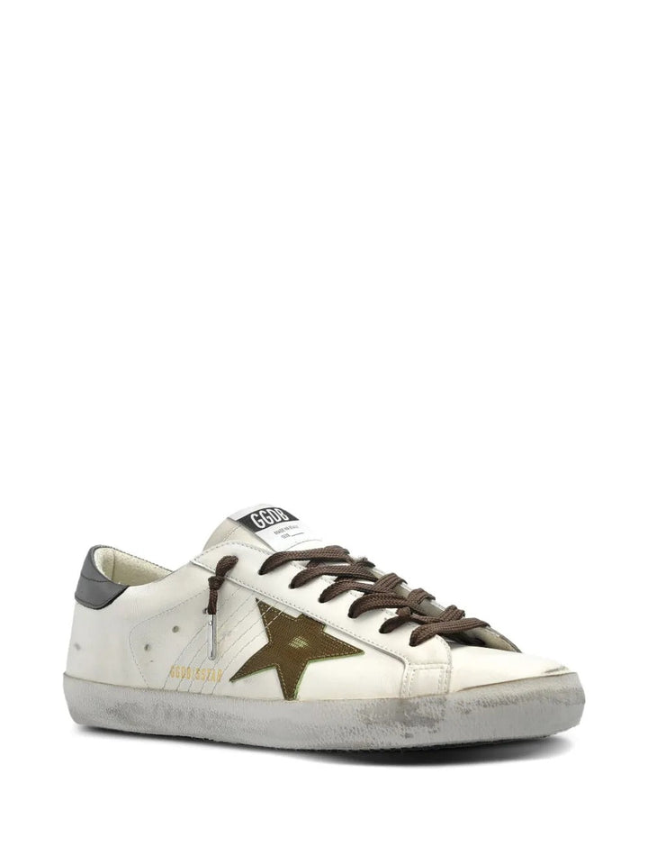 Golden Goose Superstar - Branco/Marrom Esverdeado/Cinza