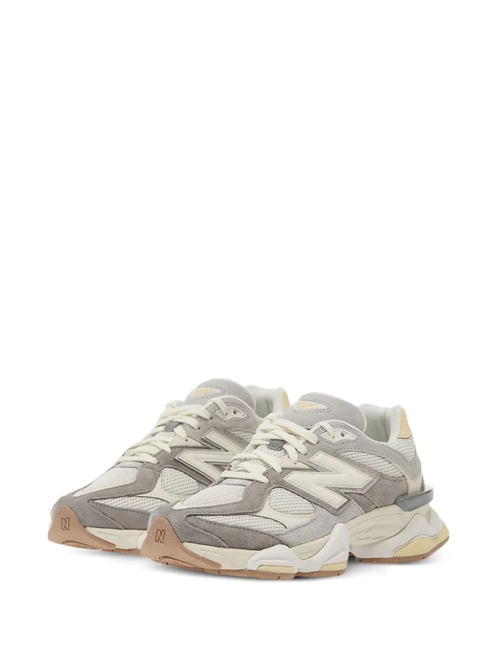 New Balance 9060 - Cinza Claro/Creme/Amarelo Claro
