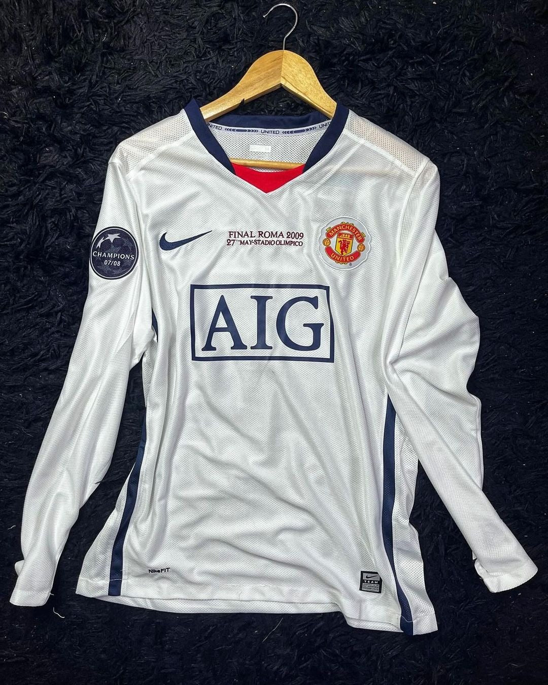 Camisa Retrô Manchester United 2008/09 Away - Ronaldo #7 (+Patches)