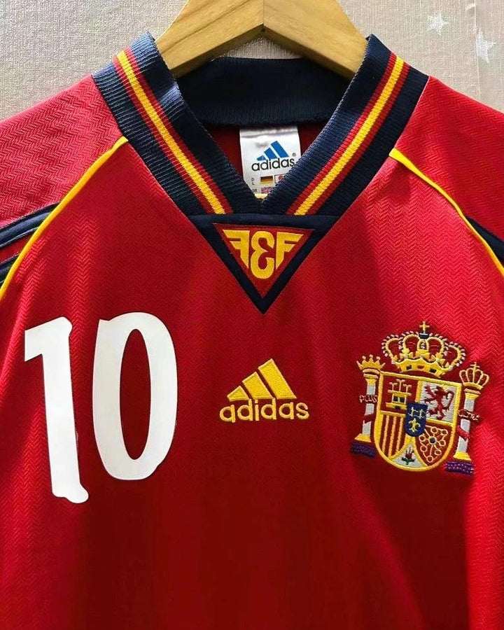 Camisa Retrô Espanha 1998/99 Home - RAUL #10