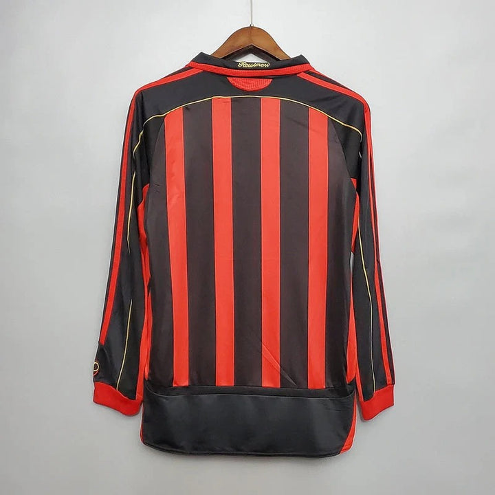 Camisa Retrô Milan 2006/07 Home - Manga Longa