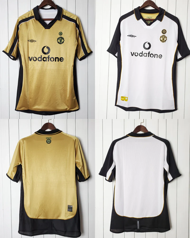 Camisa Retrô Manchester United 2001/02 Reversível - 100 Anos