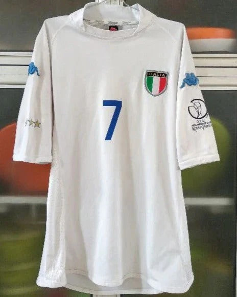 Camisa Retrô Itália 2002/03 Away - DEL PIERO #7 (+Patches)