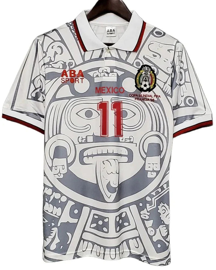 Camisa Retrô México 1998/99 Away - Blanco #11