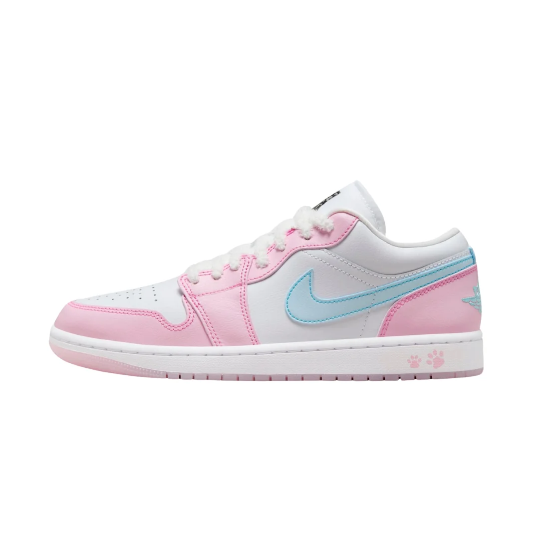 Jordan 1 Low SE Paw Print Rosa Espuma