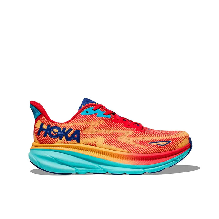 Hoka Clifton 9 – Vermelho/Laranja