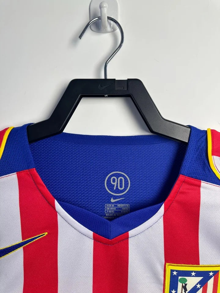 Camisa Retrô Atlético de Madrid 2004/05 Home - Manga Longa