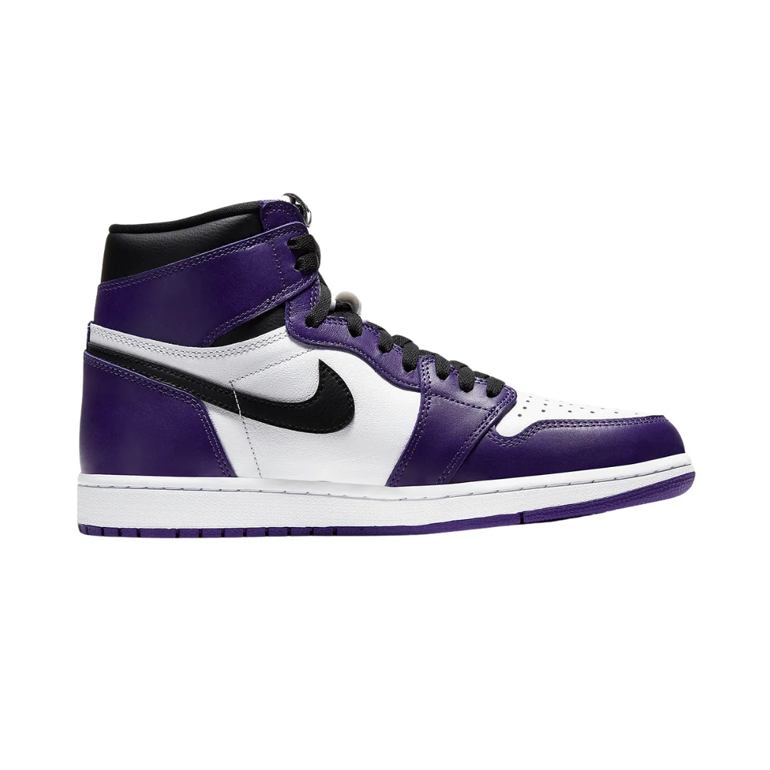 Jordan 1 Retro High - Branco/Roxo/Preto