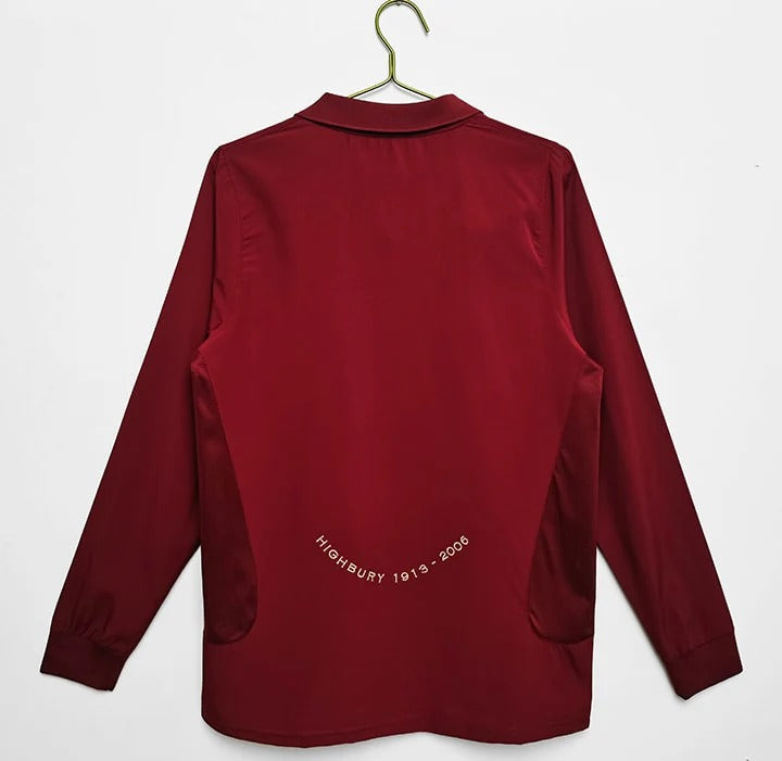 Camisa Retrô Arsenal 2005/06 Home - Manga Longa