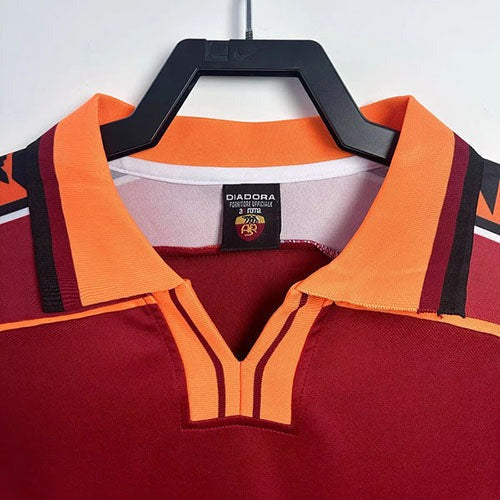 Camisa Retrô Roma 1998/99 Home - Manga Longa