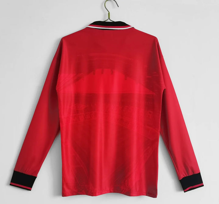 Camisa Retrô Manchester United 1994/96 Home - Manga Longa