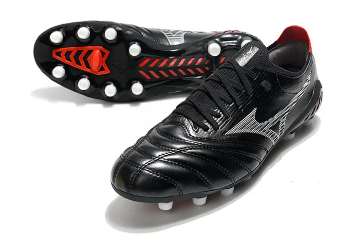 Chuteira Mizuno Morelia Neo III - Preta/Vermelha (Pronta Entrega)