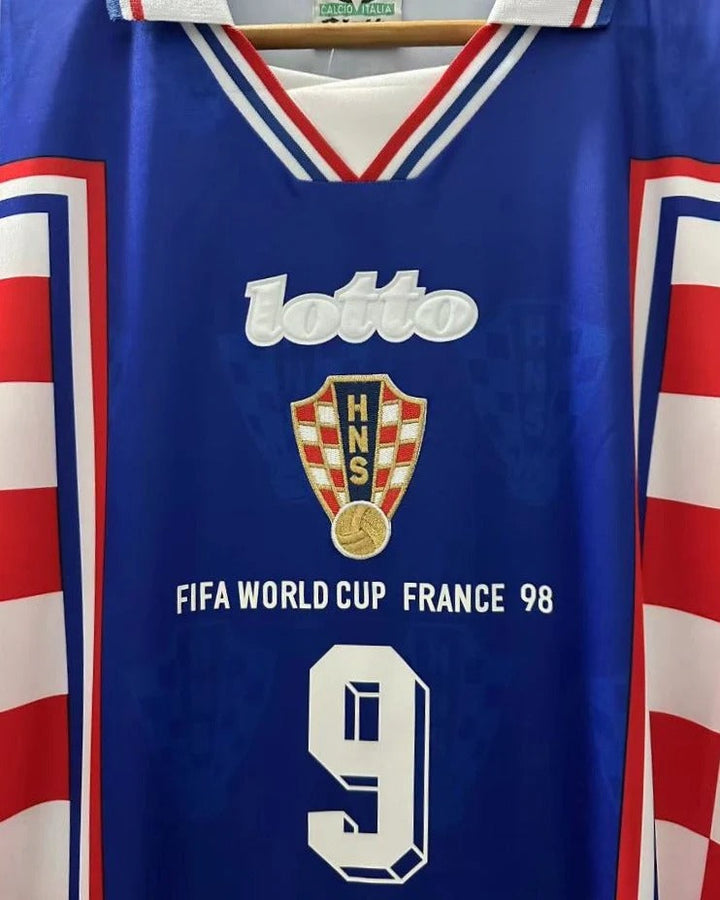 Camisa Retrô Croácia Away 1998/1999 - SUKER #9
