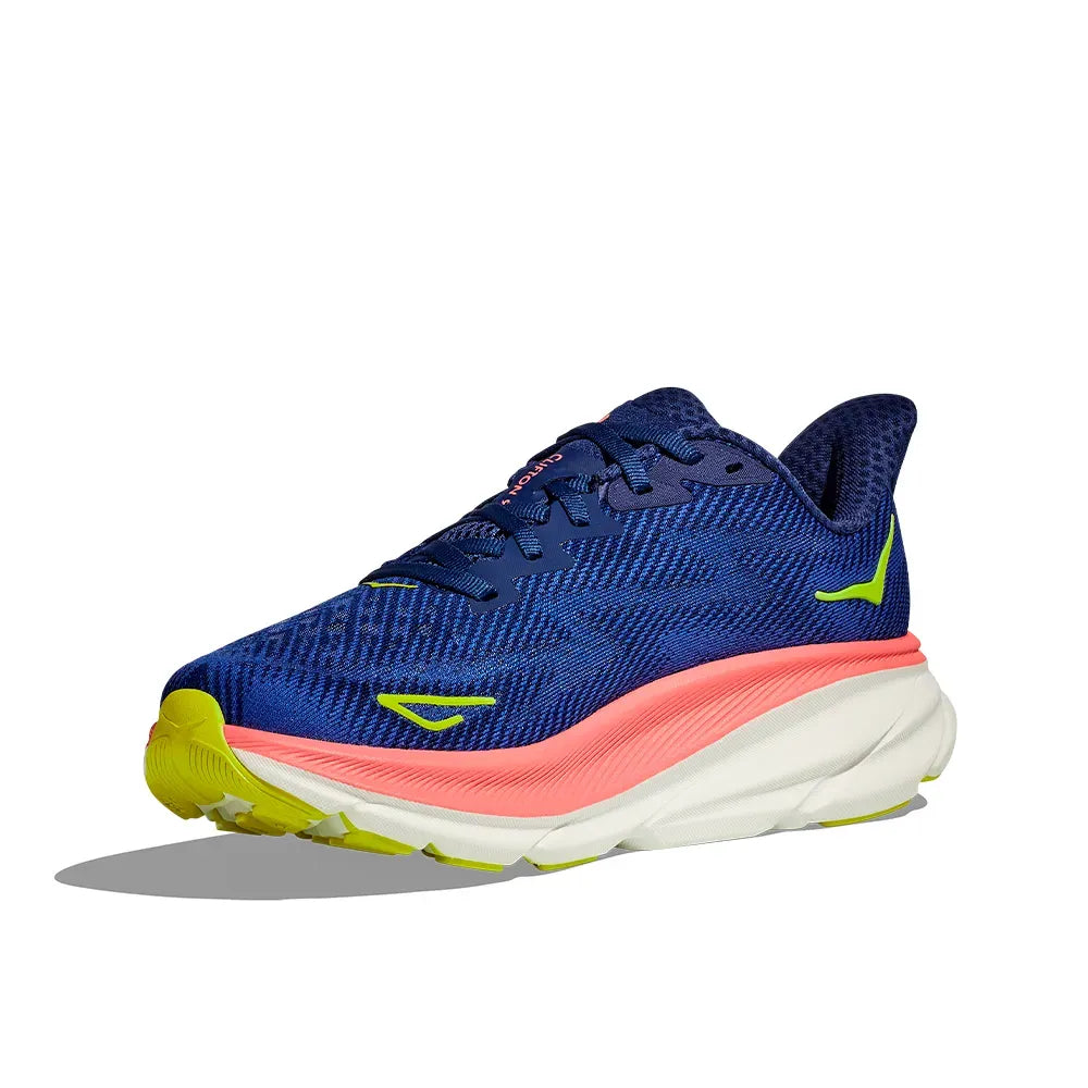 Hoka Clifton 9 – Azul Marinho/Coral