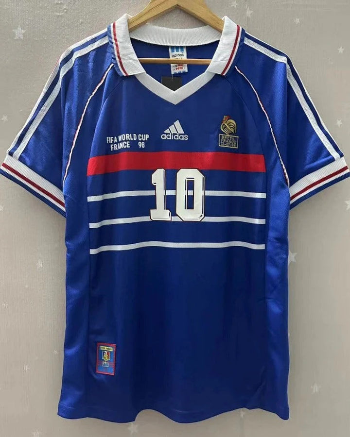 Camisa Retrô França 1998/99 Home - ZIDANE #10