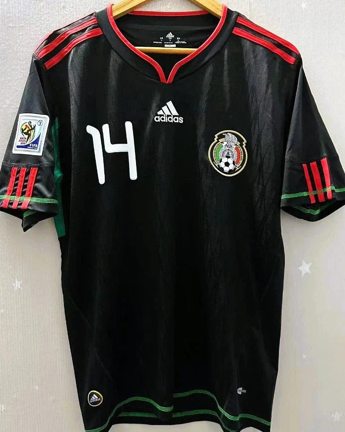 Camisa Retrô México 2010/11 Away - J. HERNANDEZ #14 (+Patches)