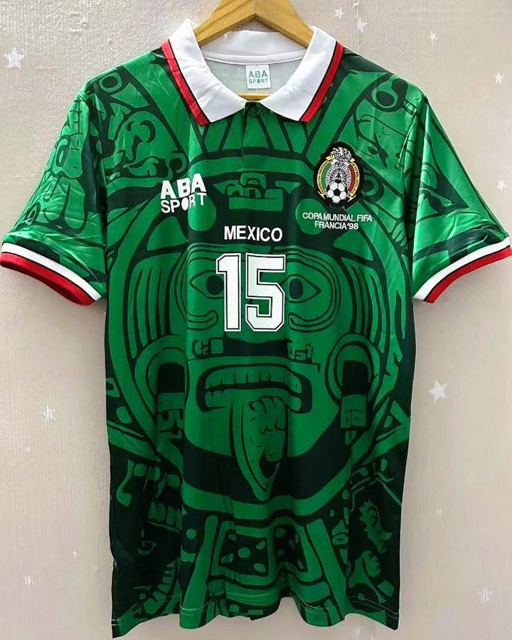 Camisa Retrô México 1998/99 Home - HERNANDEZ #15