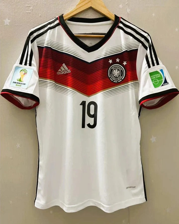 Camisa Retrô Alemanha 2014/15 Home - GOTZE #19 (+Patches)
