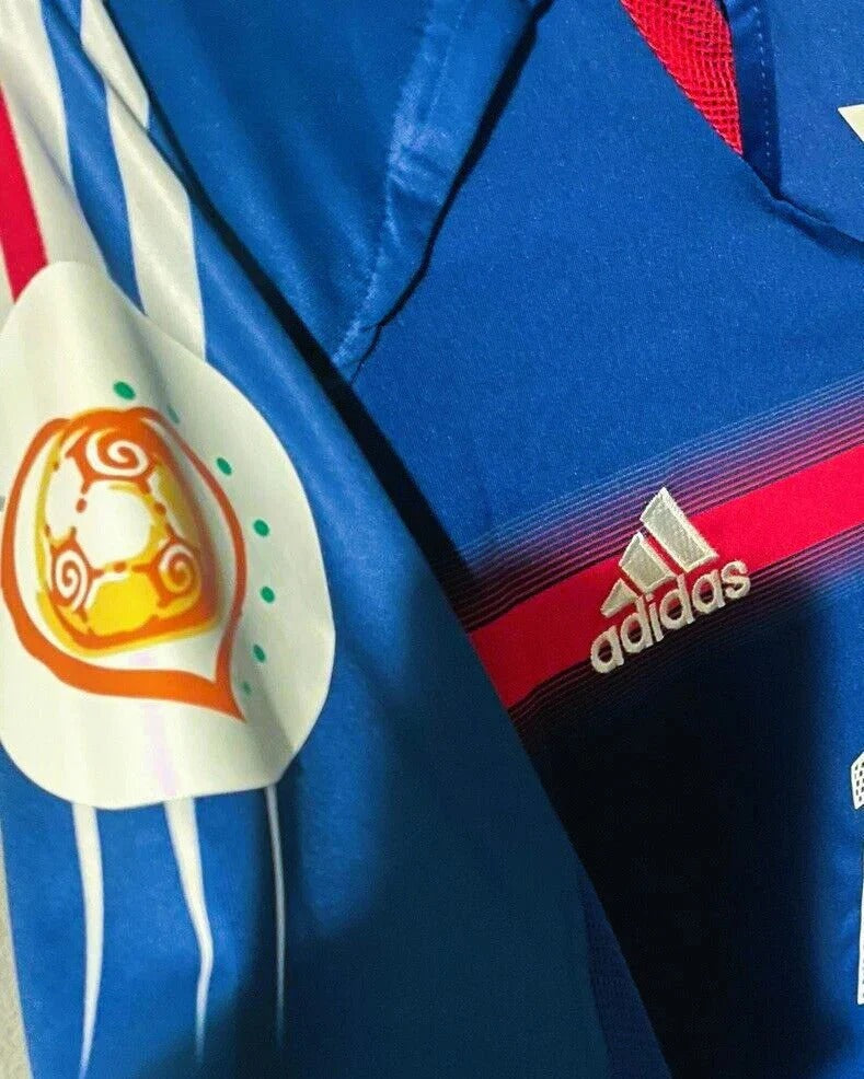 Camisa Retrô França 2004/05 Home - ZIDANE #10 (+Patches)