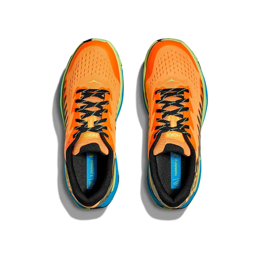 Hoka Torrent 3 - Laranja/Verde Limão/Azul
