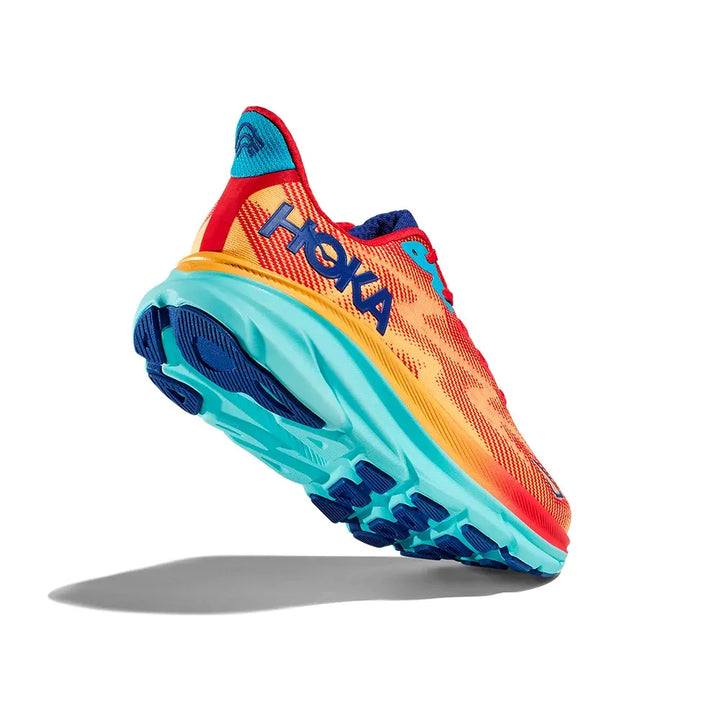 Hoka Clifton 9 – Vermelho/Laranja