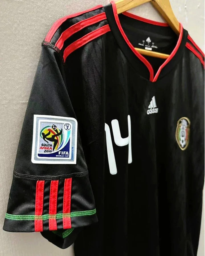 Camisa Retrô México 2010/11 Away - J. HERNANDEZ #14 (+Patches)