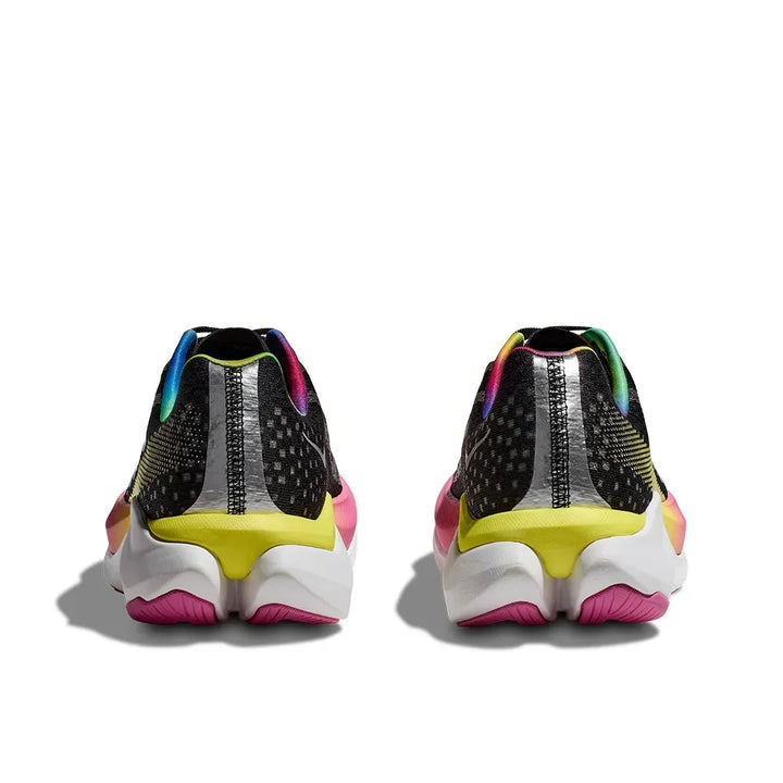 Hoka Mach X - Preto/Amarelo/Rosa