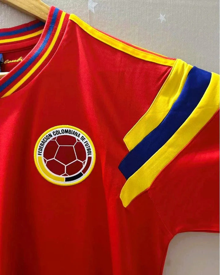Camisa Retrô Colômbia 1990/91 Home - VALDERRAMA #10