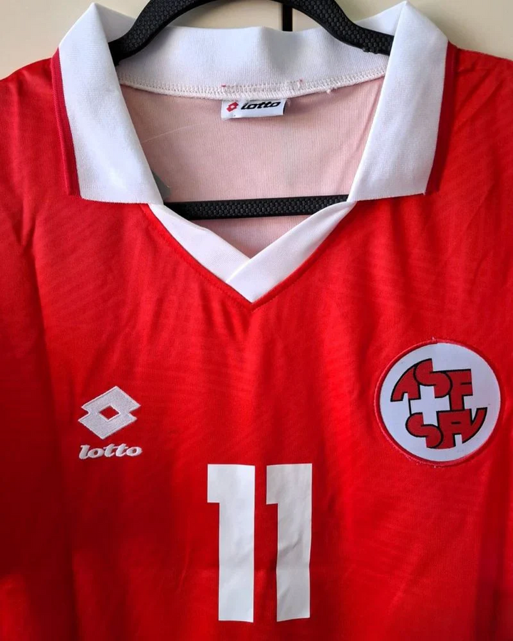 Camisa Retrô Suíça 1994/95 Home - CHAPUISAT #11