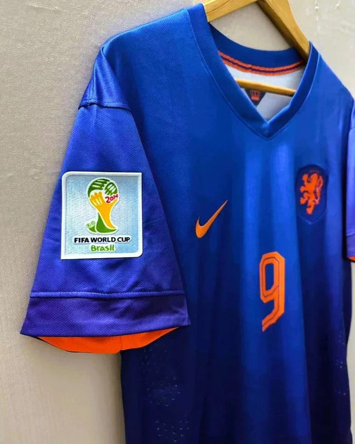 Camisa Retrô Holanda 2014/15 Away - VAN PERSIE #9 (+Patches)