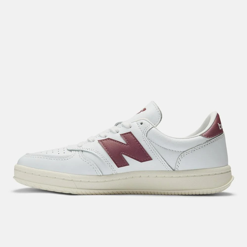 New Balance T500 - Branco/Bordô