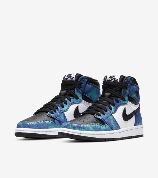 Jordan 1 Retro High Tie Dye - Azul/Verde