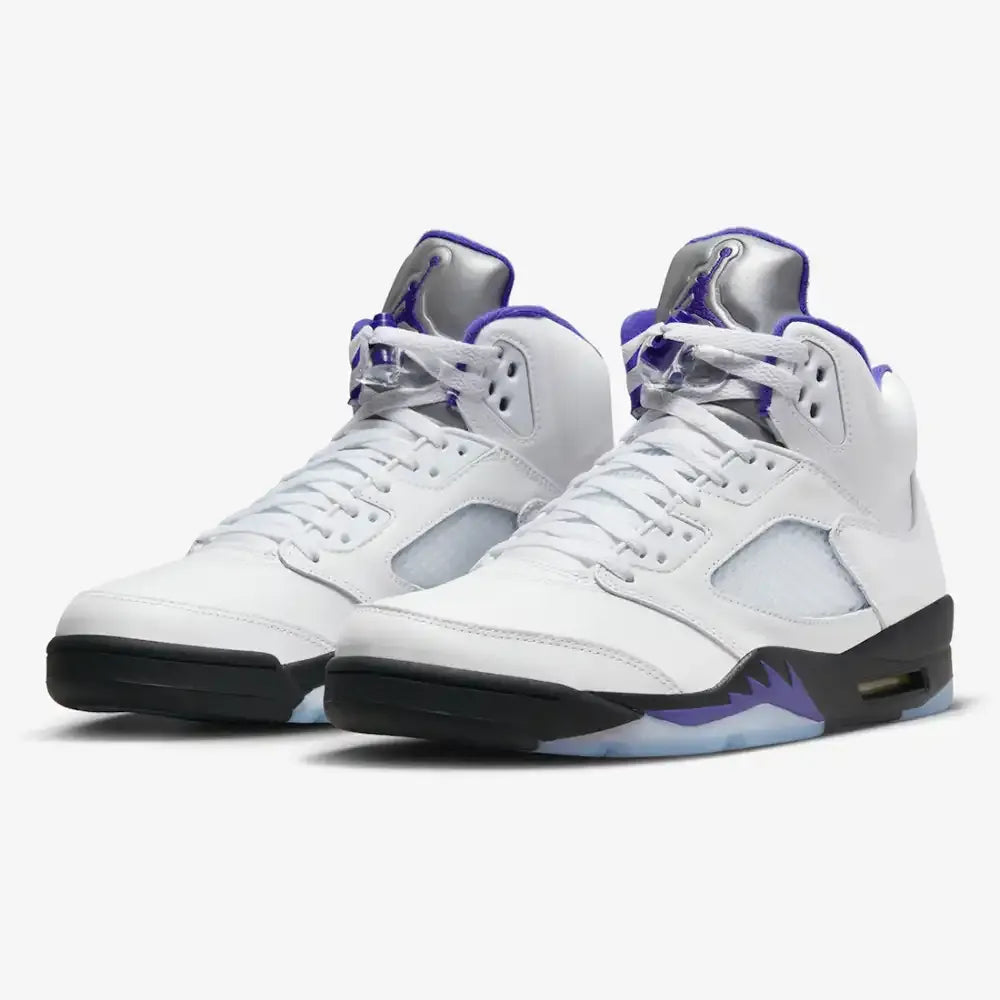 Air Jordan 5 - Branco/Roxo Escuro