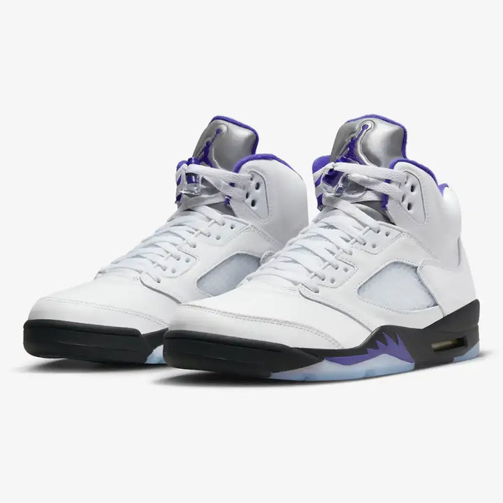 Air Jordan 5 - Branco/Roxo Escuro