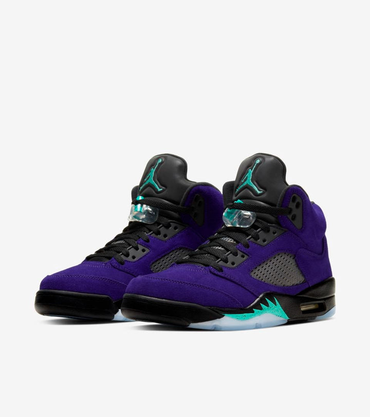 Air Jordan 5 - Roxo/Preto/Azul Turquesa
