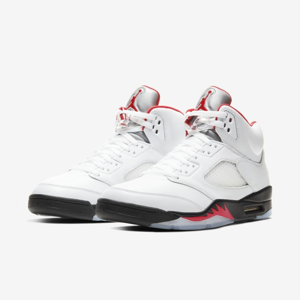 Air Jordan 5 - Branco/Preto/Vermelho